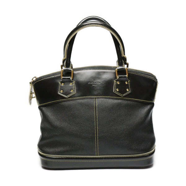 LOUIS VUITTON Handbag M91875 Calfskin Noir (Black) Handbag Suhari LockitPM Women Used Authentic