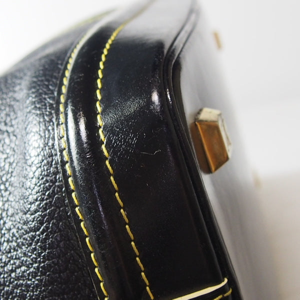 LOUIS VUITTON Handbag M91875 Calfskin Noir (Black) Handbag Suhari LockitPM Women Used Authentic