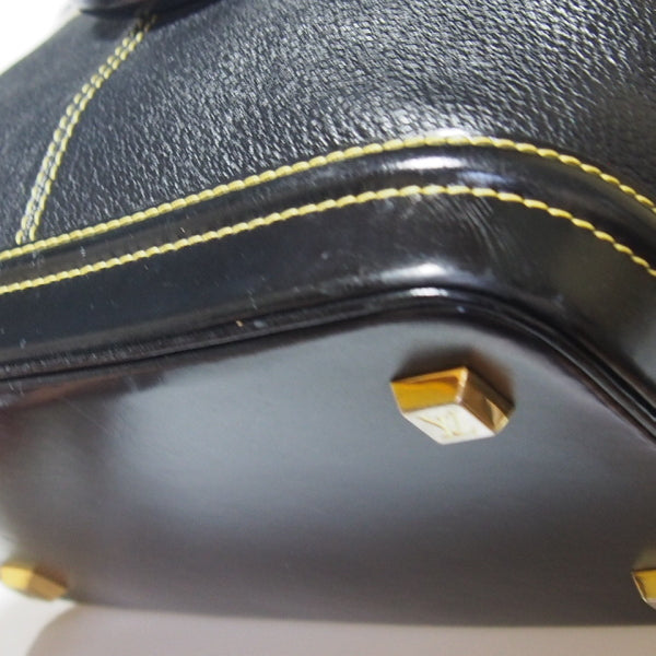 LOUIS VUITTON Handbag M91875 Calfskin Noir (Black) Handbag Suhari LockitPM Women Used Authentic