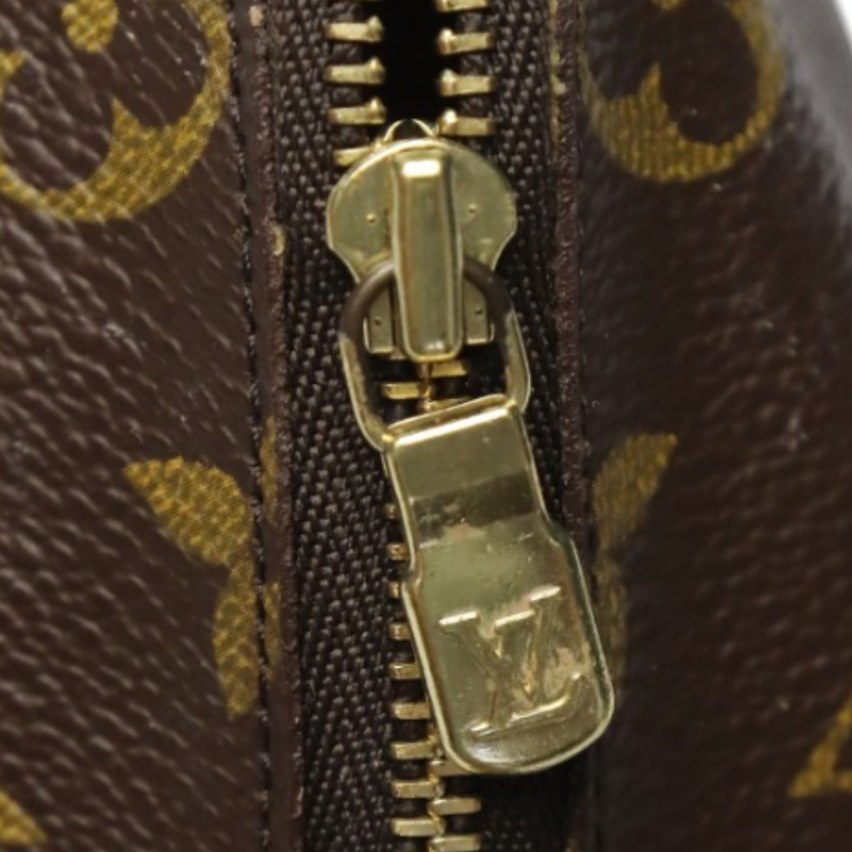 LOUIS VUITTON Pouch M47520 Monogram canvas Brown Pouch Monogram Pochette Cosmetic MM unisex(Unisex) Used Authentic