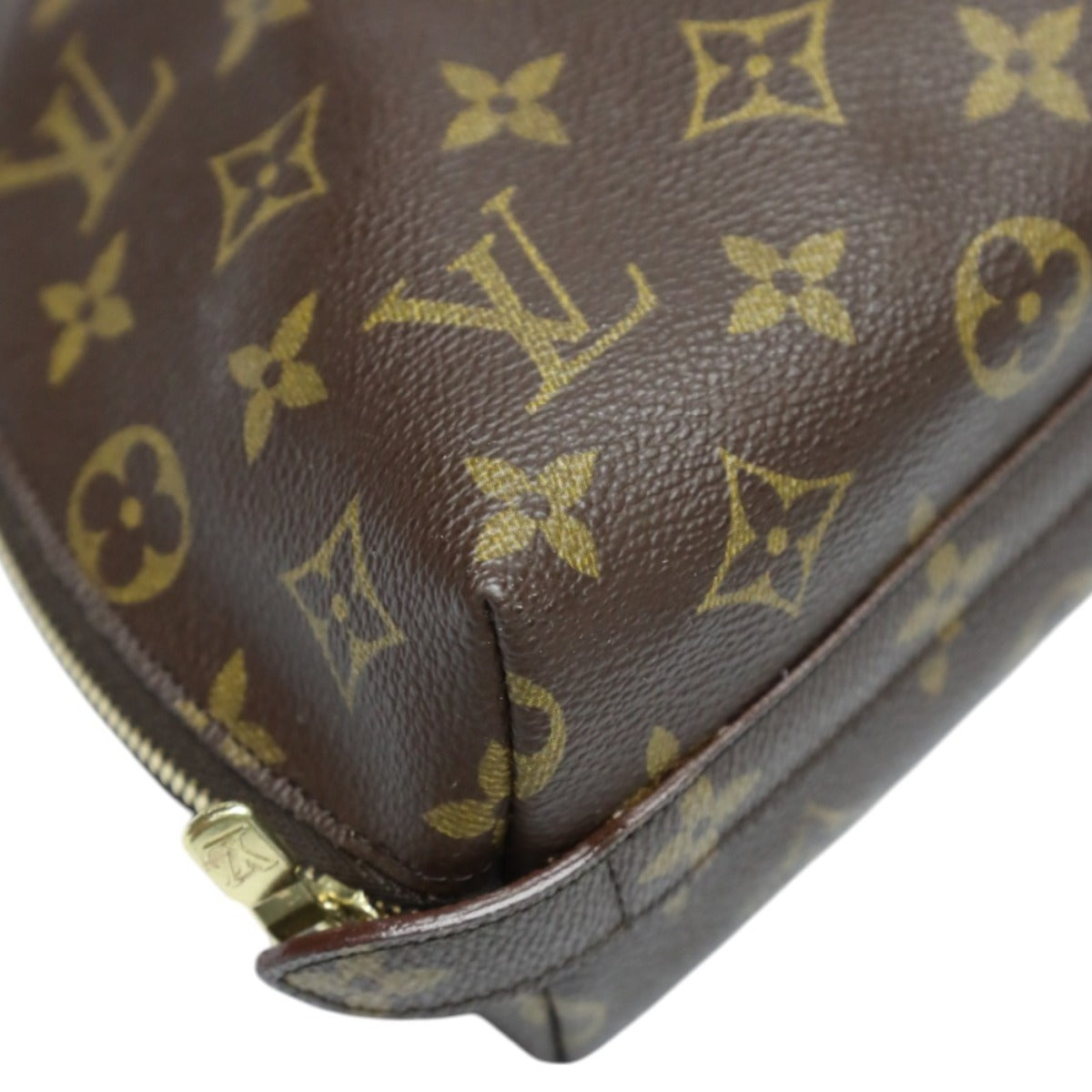 LOUIS VUITTON Pouch M47520 Monogram canvas Brown Pouch Monogram Pochette Cosmetic MM unisex(Unisex) Used Authentic