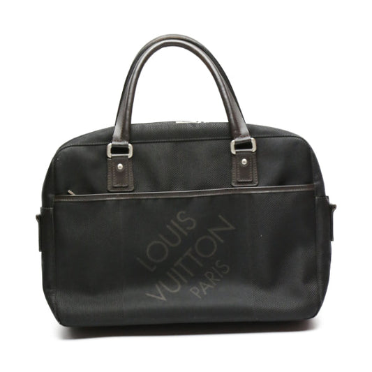 LOUIS VUITTON Handbag M93082 Damier Jean Canvas Noir (Black) Documents bag Damier Jean Yak unisex(Unisex) Used Authentic
