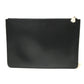 GIVENCHY Clutch bag leather Black x white business bag Star design mens Used Authentic
