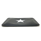 GIVENCHY Clutch bag leather Black x white business bag Star design mens Used Authentic
