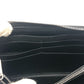 GIVENCHY Long Wallet Purse leather black Front logo mens Used Authentic