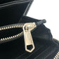 GIVENCHY Long Wallet Purse leather black Front logo mens Used Authentic