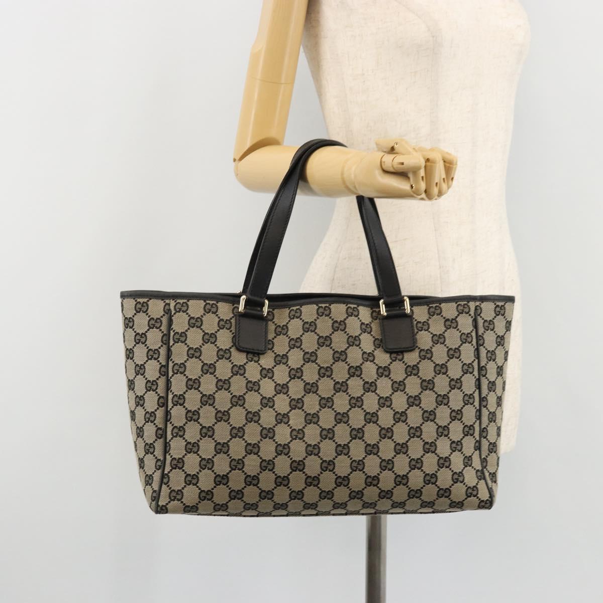 GUCCI GG Canvas Hand Bag Black