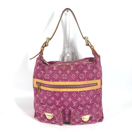 LOUIS VUITTON Shoulder Bag M95210 Monogram denim pink Monogram denim Buggy GM Women Used Authentic