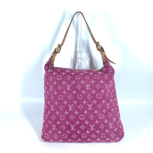 LOUIS VUITTON Shoulder Bag M95210 Monogram denim pink Monogram denim Buggy GM Women Used Authentic