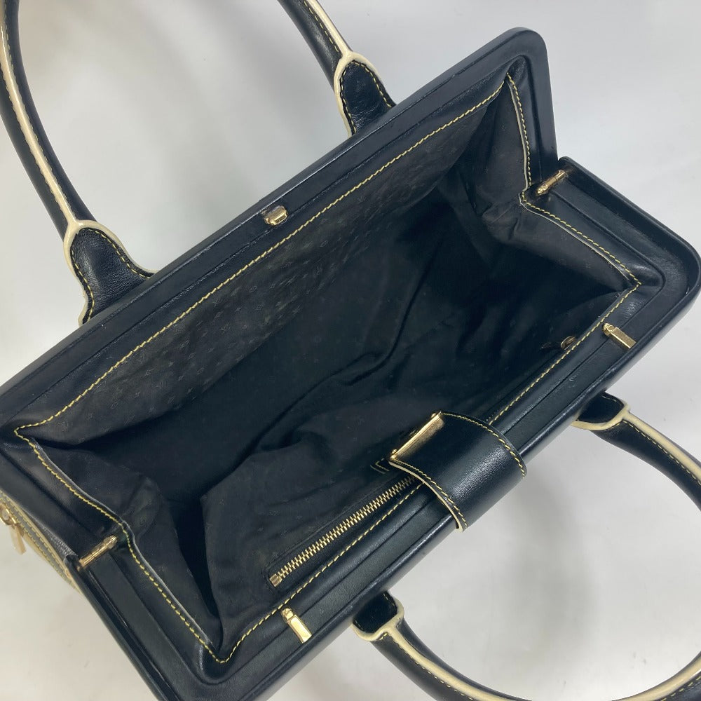 LOUIS VUITTON Handbag M91805 Suhari leather black Suhari Angenu PM Women Used Authentic