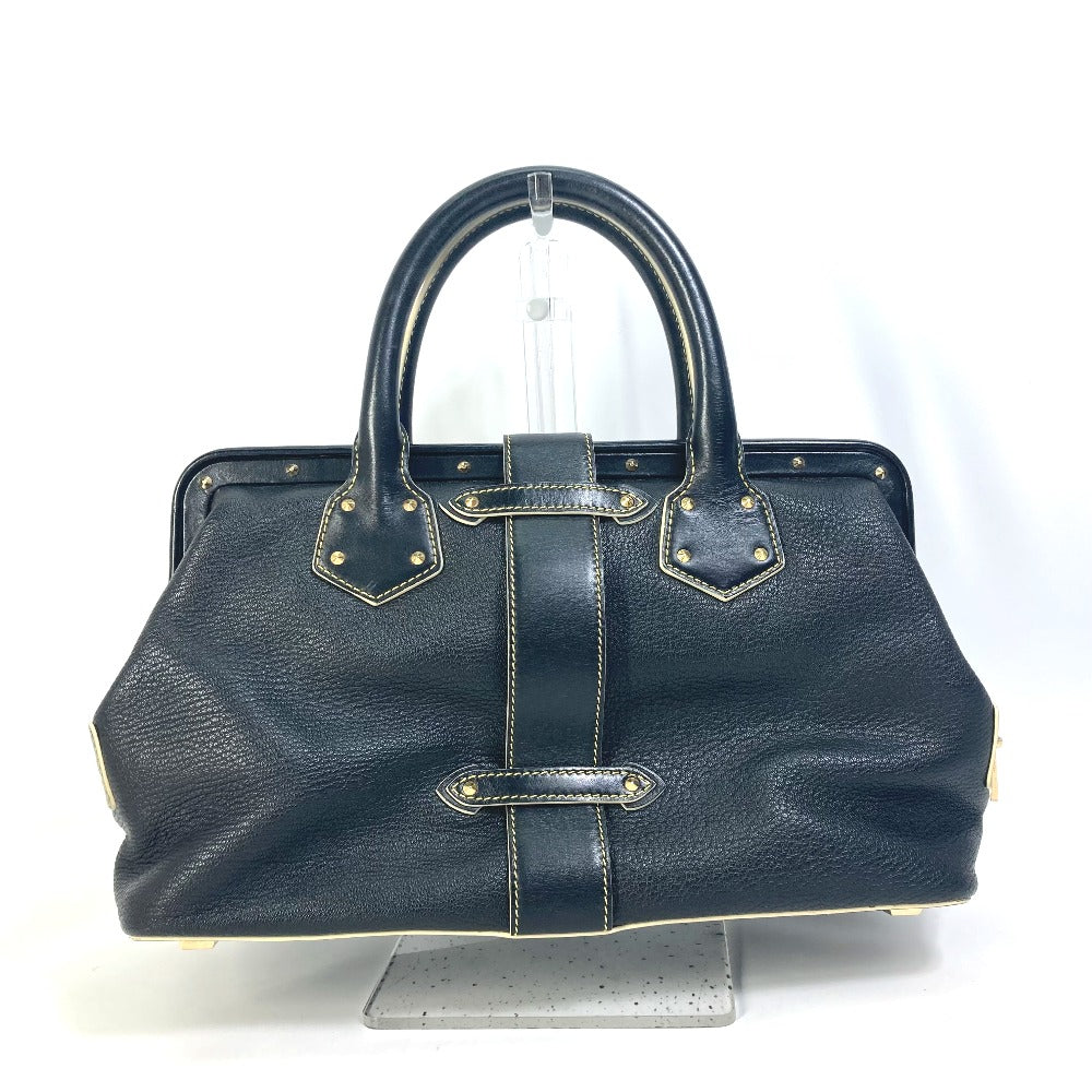 LOUIS VUITTON Handbag M91805 Suhari leather black Suhari Angenu PM Women Used Authentic