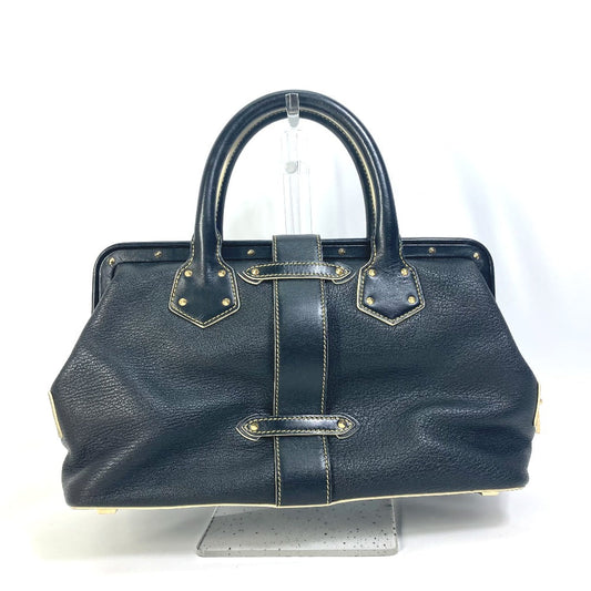 LOUIS VUITTON Handbag M91805 Suhari leather black Suhari Angenu PM Women Used Authentic