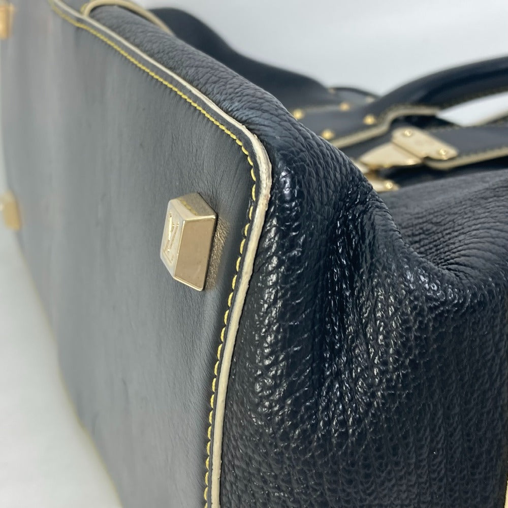 LOUIS VUITTON Handbag M91805 Suhari leather black Suhari Angenu PM Women Used Authentic