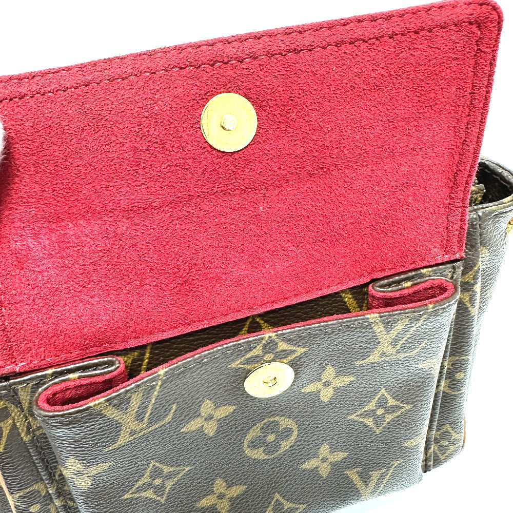 LOUIS VUITTON Shoulder Bag M51165 Monogram canvas Brown Vivasite PM Women Used Authentic