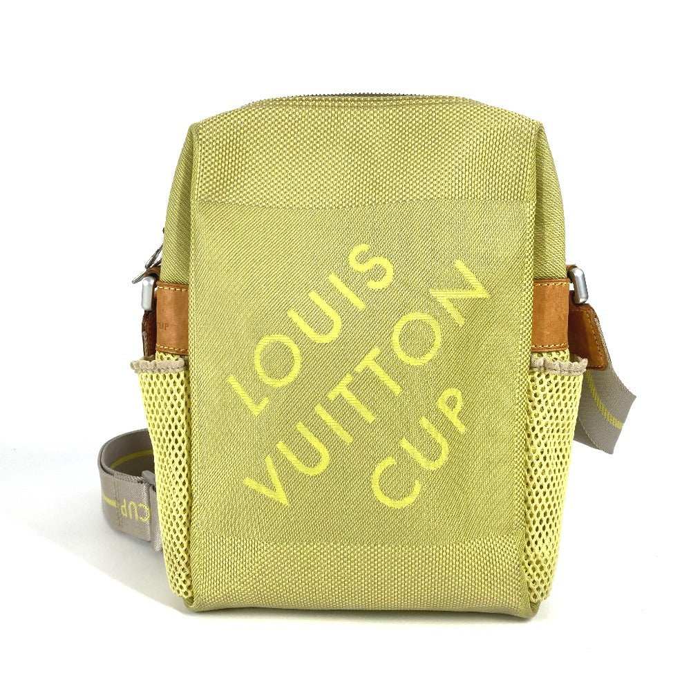 LOUIS VUITTON Shoulder Bag M80636 Nylon canvas yellow Damier Jean Weatherly unisex(Unisex) Used Authentic