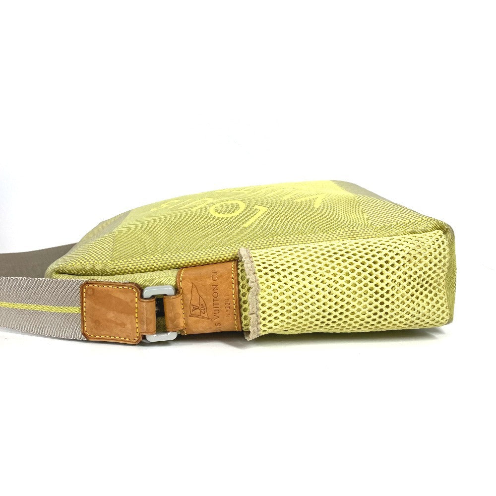 LOUIS VUITTON Shoulder Bag M80636 Nylon canvas yellow Damier Jean Weatherly unisex(Unisex) Used Authentic