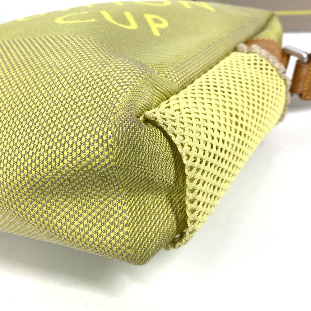 LOUIS VUITTON Shoulder Bag M80636 Nylon canvas yellow Damier Jean Weatherly unisex(Unisex) Used Authentic