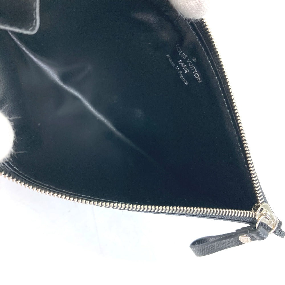 LOUIS VUITTON Long Wallet Purse N63084 Damier Grafitto Canvas black Damier Grafitte Portefeuille Ron Modular mens Used Authentic