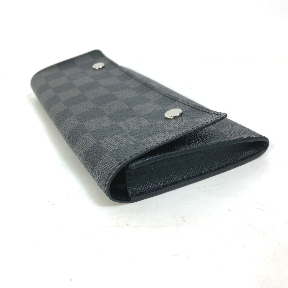 LOUIS VUITTON Long Wallet Purse N63084 Damier Grafitto Canvas black Damier Grafitte Portefeuille Ron Modular mens Used Authentic