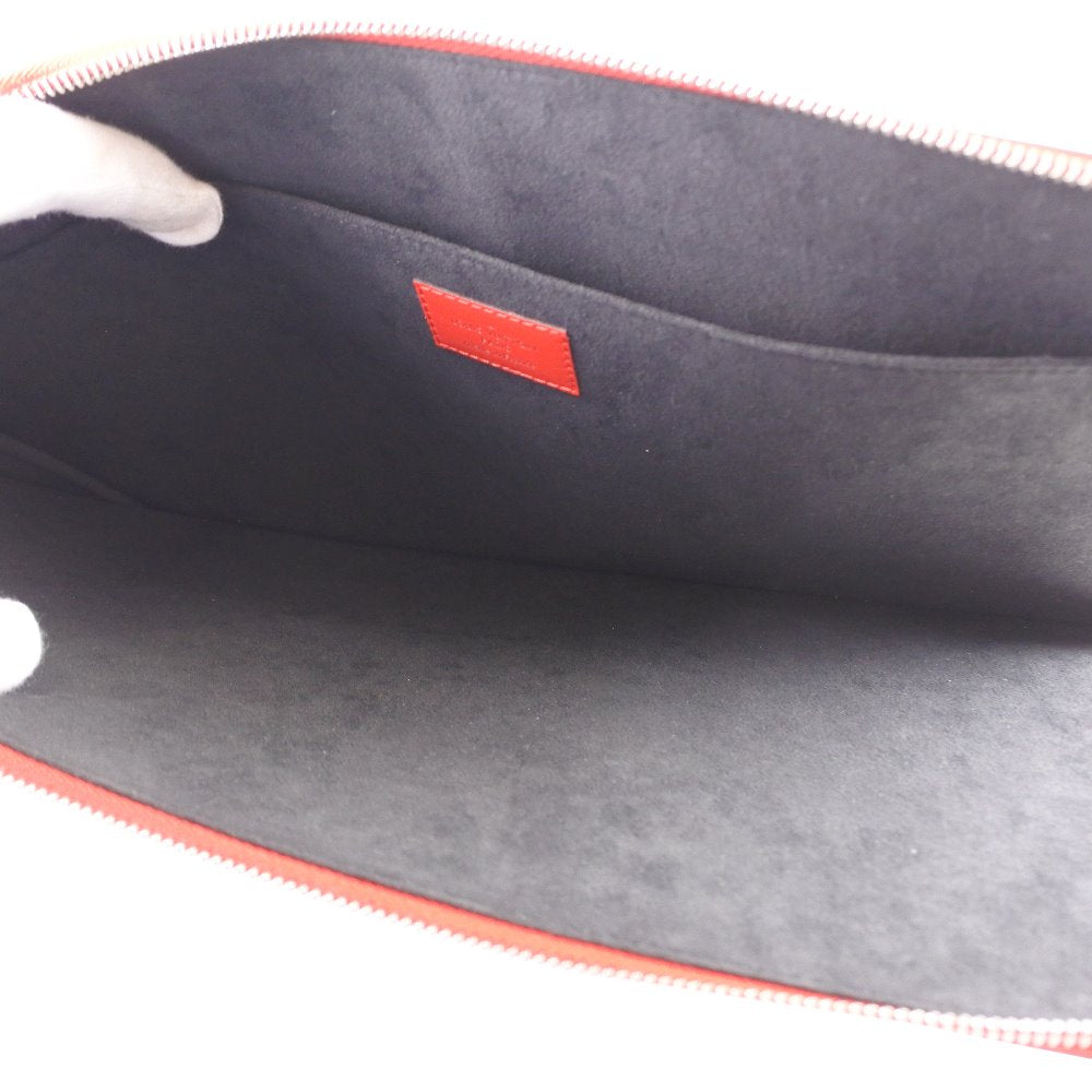 LOUIS VUITTON Clutch bag M67722 Epi Leather Red Supreme collaboration Pochette Jules GM mens Used Authentic