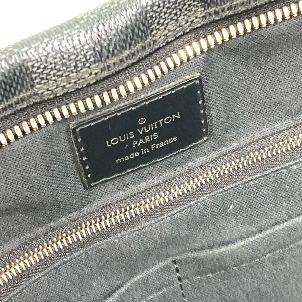 LOUIS VUITTON Business bag N41125 Damier Grafitto Canvas black Damier Grafitte Porto documan Voyage PDV mens Used Authentic