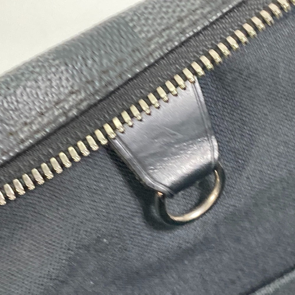 LOUIS VUITTON Business bag N41125 Damier Grafitto Canvas black Damier Grafitte Porto documan Voyage PDV mens Used Authentic