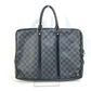 LOUIS VUITTON Business bag N41125 Damier Grafitto Canvas black Damier Grafitte Porto documan Voyage PDV mens Used Authentic