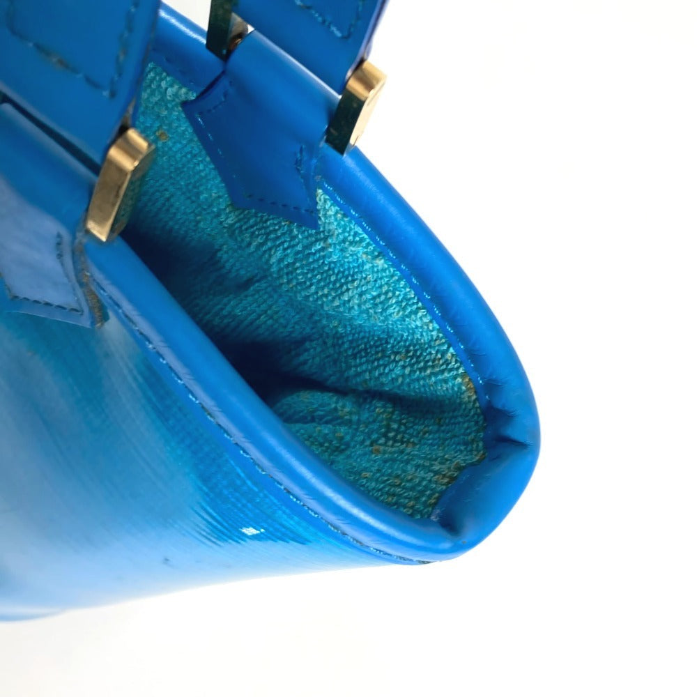 LOUIS VUITTON Handbag M92472 Plastics, Leather blue Epiplage Mini lagoon bay Women Used Authentic