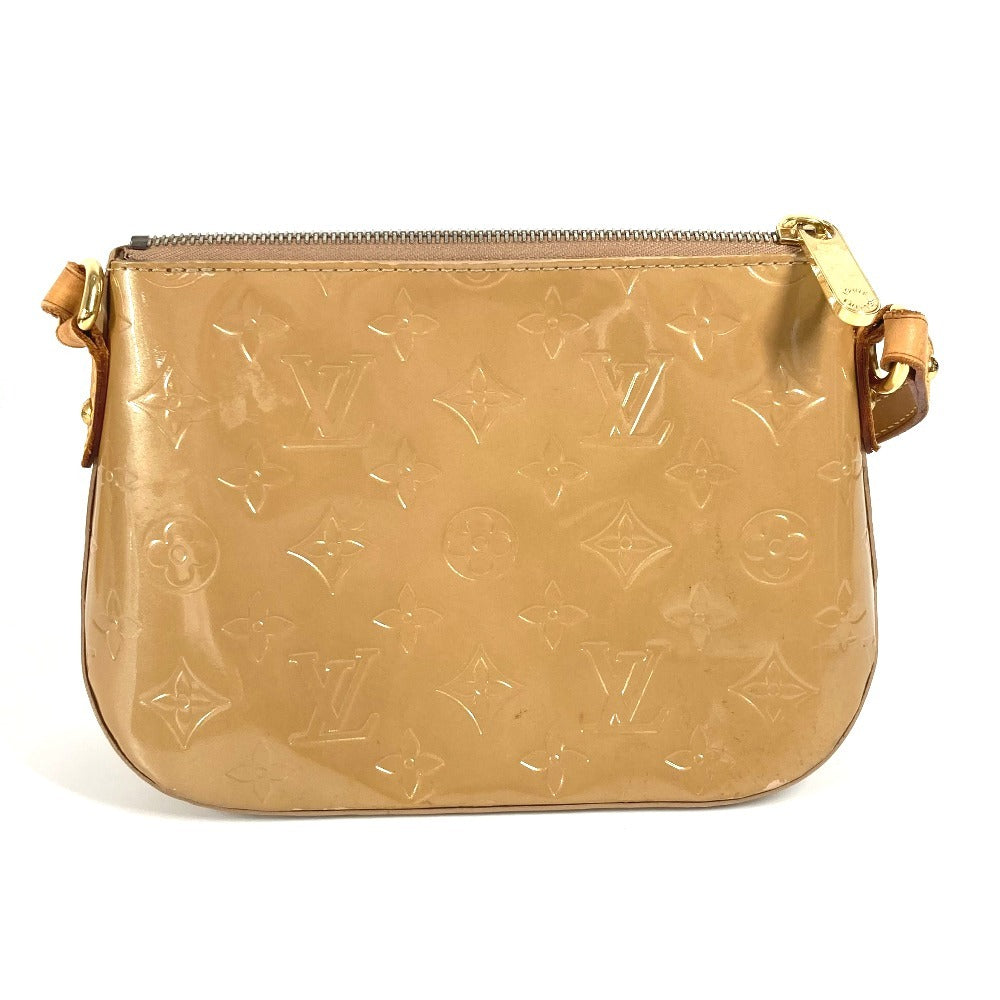 LOUIS VUITTON Shoulder Bag M91508 Monogram Vernis beige Monogram Vernis Minna Street Women Used Authentic