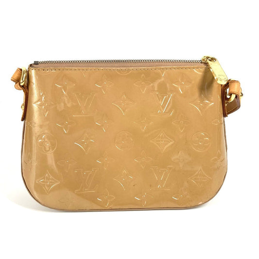 LOUIS VUITTON Shoulder Bag M91508 Monogram Vernis beige Monogram Vernis Minna Street Women Used Authentic