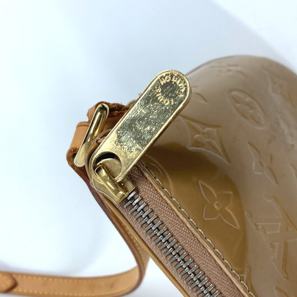 LOUIS VUITTON Shoulder Bag M91508 Monogram Vernis beige Monogram Vernis Minna Street Women Used Authentic
