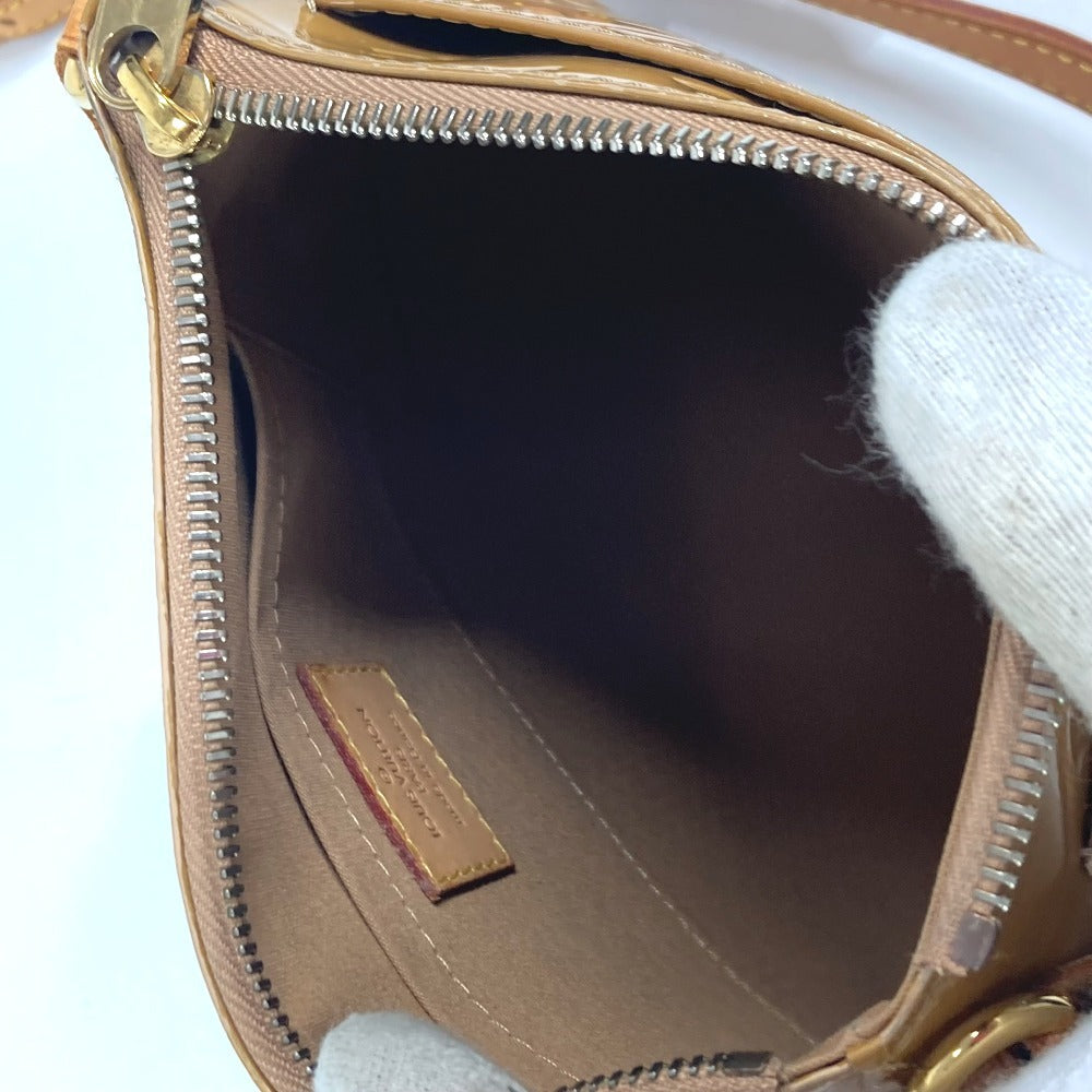 LOUIS VUITTON Shoulder Bag M91508 Monogram Vernis beige Monogram Vernis Minna Street Women Used Authentic