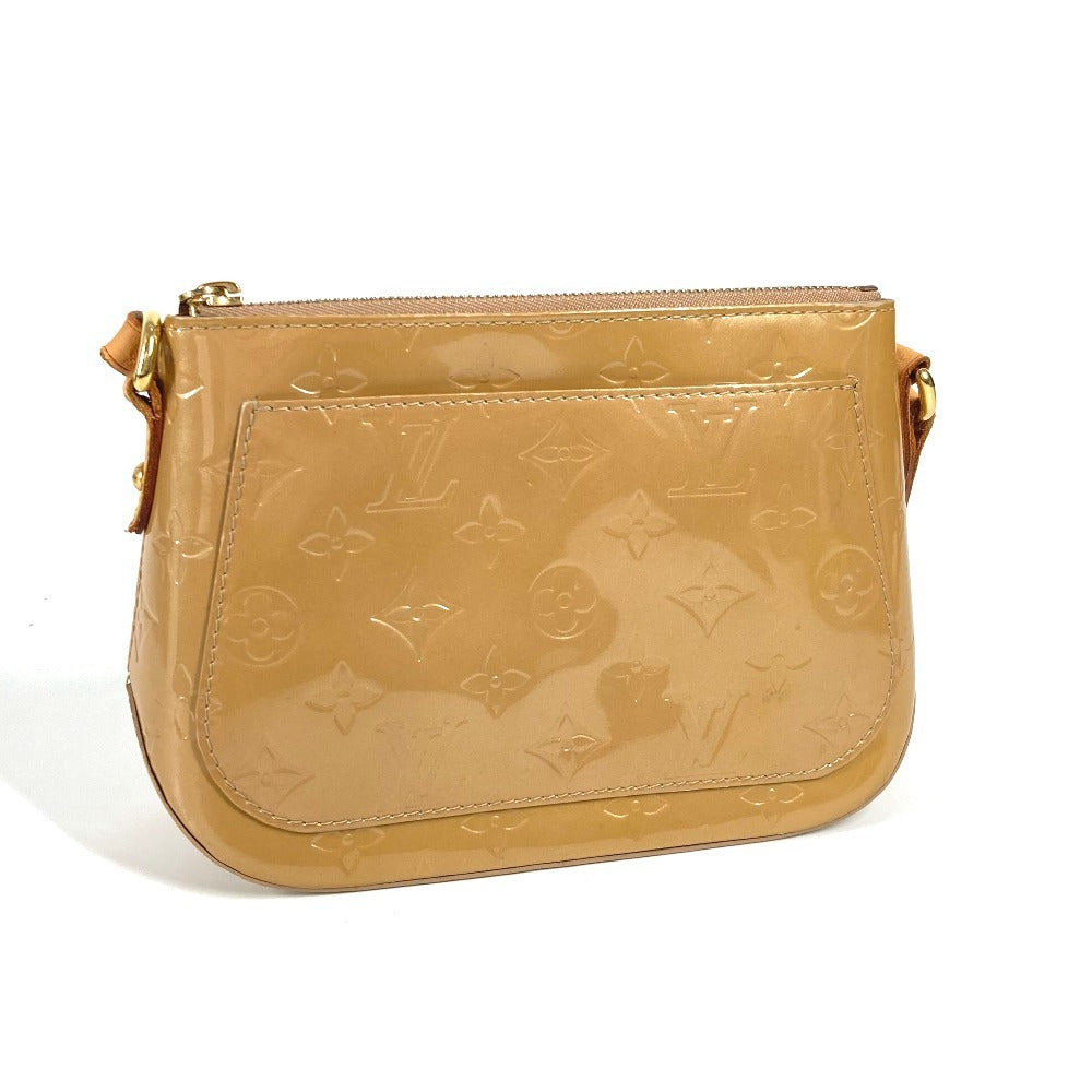 LOUIS VUITTON Shoulder Bag M91508 Monogram Vernis beige Monogram Vernis Minna Street Women Used Authentic