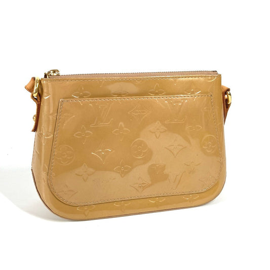 LOUIS VUITTON Shoulder Bag M91508 Monogram Vernis beige Monogram Vernis Minna Street Women Used Authentic