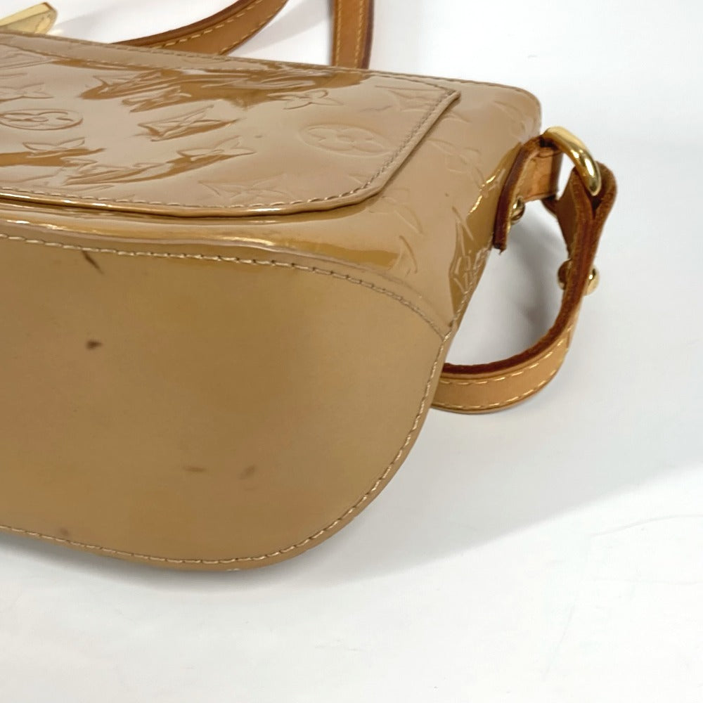 LOUIS VUITTON Shoulder Bag M91508 Monogram Vernis beige Monogram Vernis Minna Street Women Used Authentic