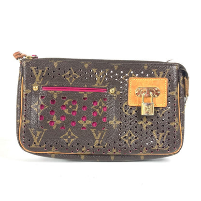 LOUIS VUITTON Shoulder Bag M95183 Monogram canvas pink Monogram Perfo Pochette Accessories Women Used Authentic