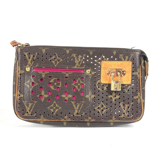 LOUIS VUITTON Shoulder Bag M95183 Monogram canvas pink Monogram Perfo Pochette Accessories Women Used Authentic