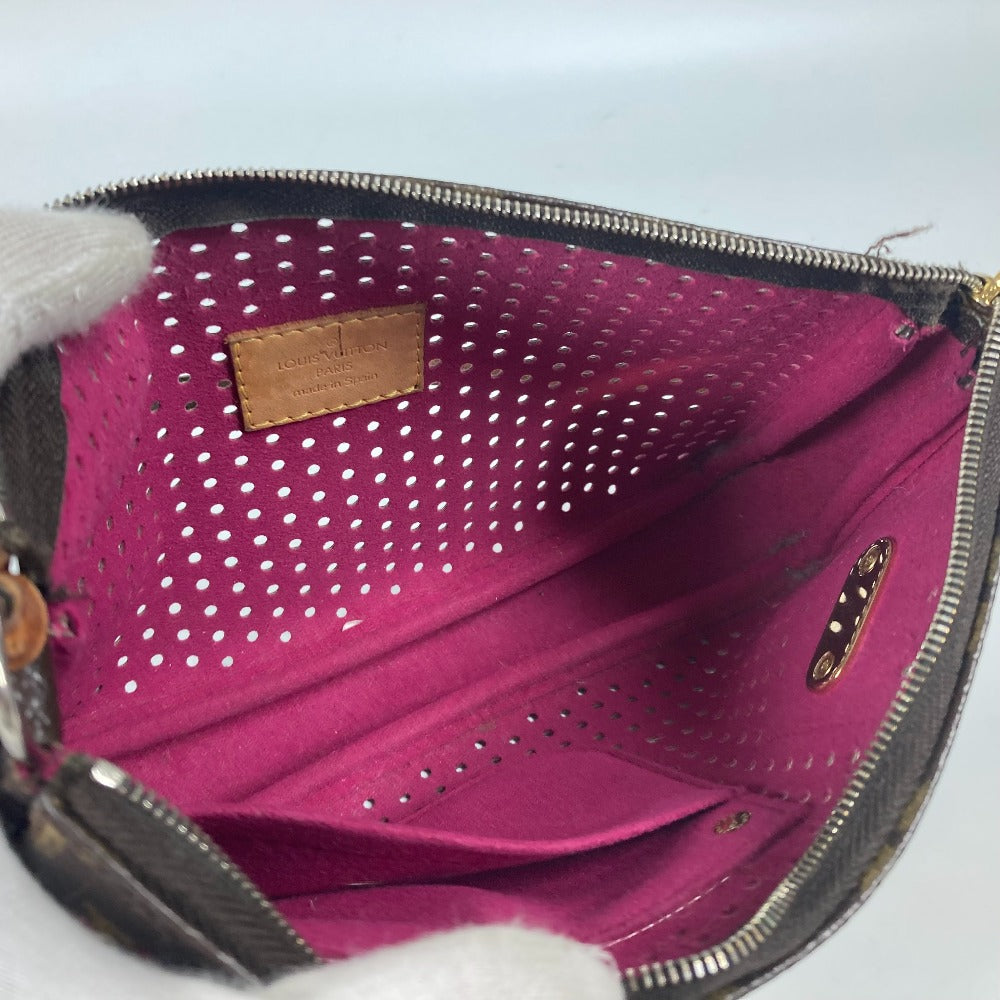 LOUIS VUITTON Shoulder Bag M95183 Monogram canvas pink Monogram Perfo Pochette Accessories Women Used Authentic