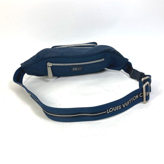 LOUIS VUITTON Sling bag M80706 Nylon canvas blue LV cup Mizenu mens Used Authentic