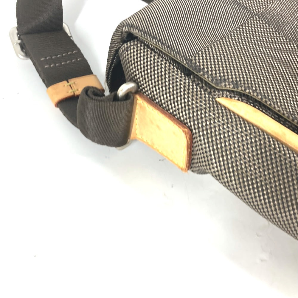 LOUIS VUITTON Shoulder Bag M93030 Damier Jean Canvas khaki Damier Jean Messager mens Used Authentic