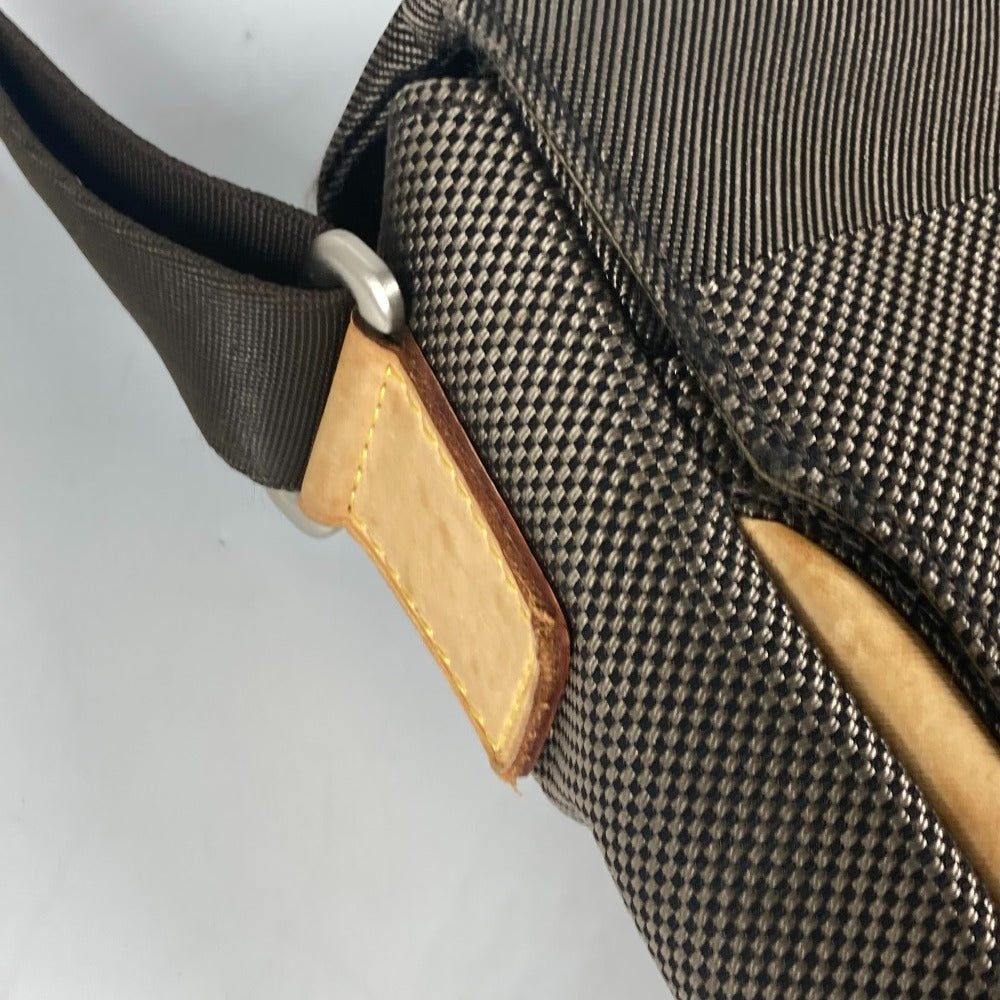 LOUIS VUITTON Shoulder Bag M93030 Damier Jean Canvas khaki Damier Jean Messager mens Used Authentic