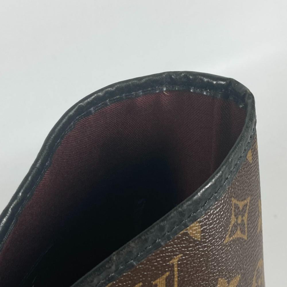 LOUIS VUITTON Tote Bag M56708 Monogram macacer canvas Brown Monogram macacer Davis mens Used Authentic