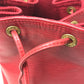 LOUIS VUITTON Shoulder Bag M44107 Epi Leather Red Epi Petit Noe Women Used Authentic
