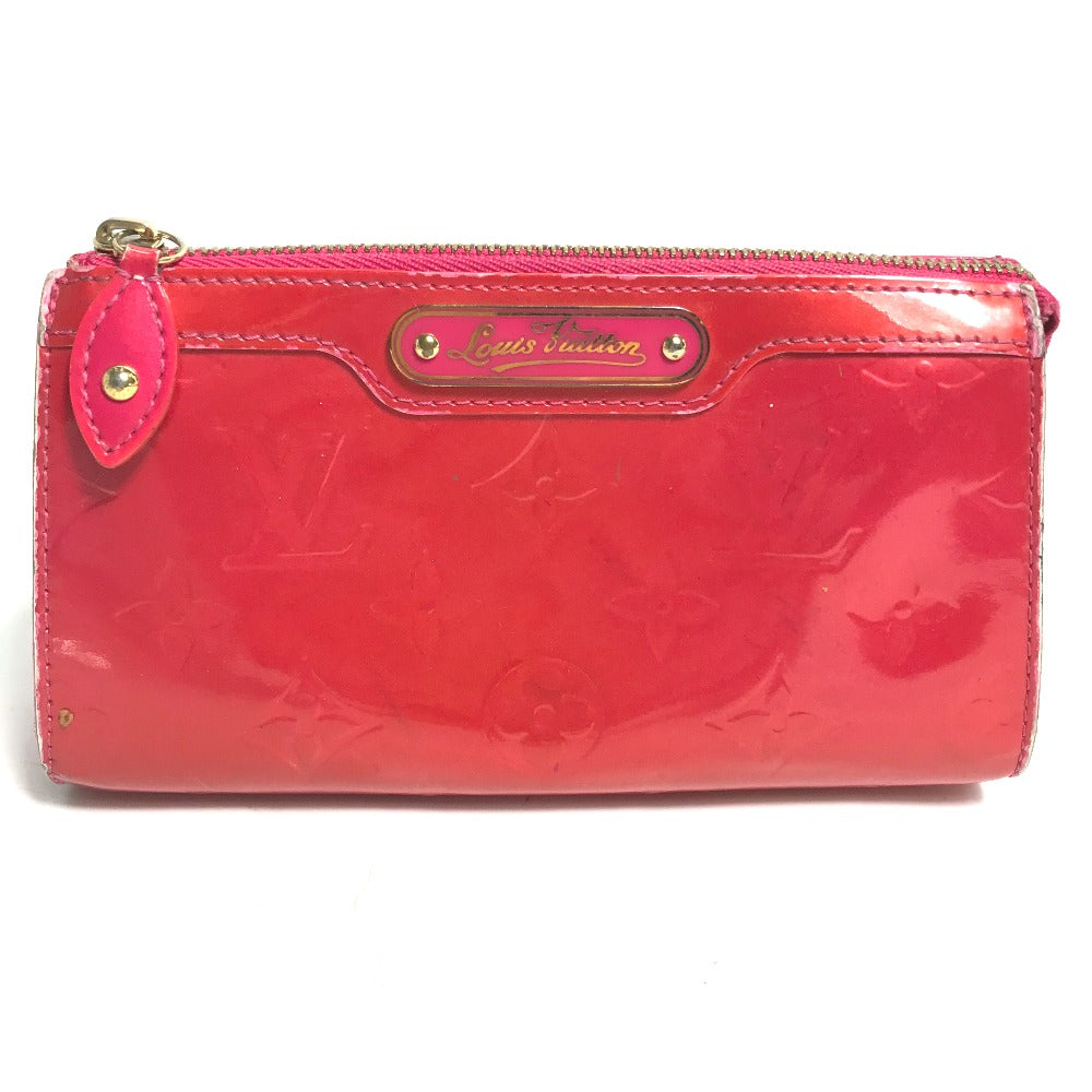 LOUIS VUITTON Pouch M93647 Patent leather pink Monogram Vernis Truth cosmetic Women Used Authentic