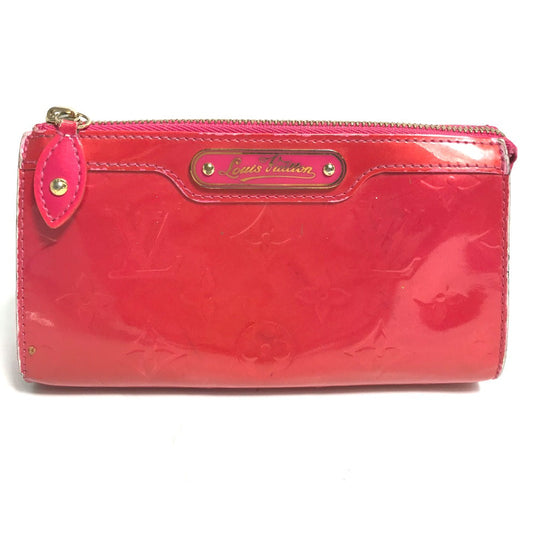 LOUIS VUITTON Pouch M93647 Patent leather pink Monogram Vernis Truth cosmetic Women Used Authentic