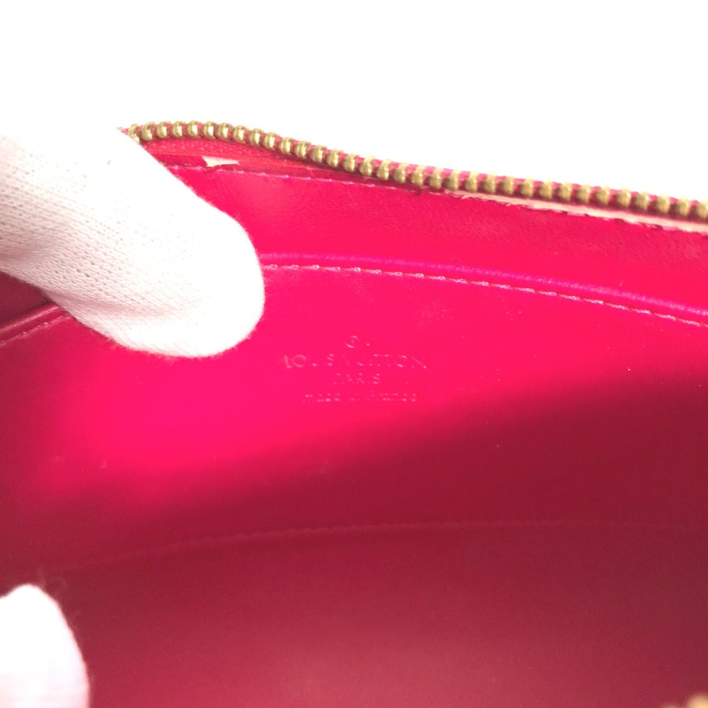 LOUIS VUITTON Pouch M93647 Patent leather pink Monogram Vernis Truth cosmetic Women Used Authentic