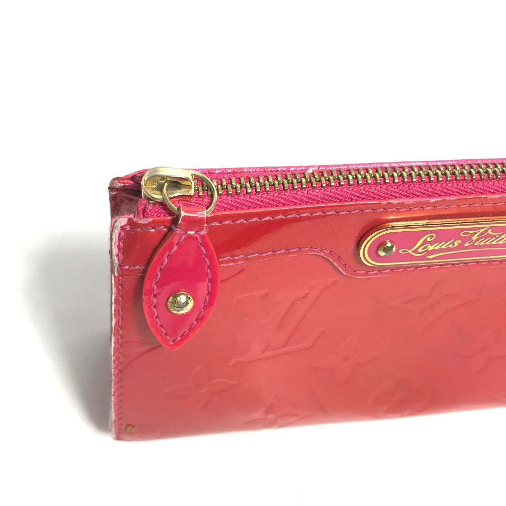 LOUIS VUITTON Pouch M93647 Patent leather pink Monogram Vernis Truth cosmetic Women Used Authentic