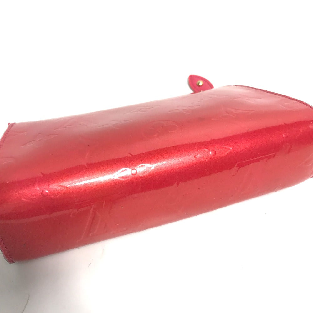 LOUIS VUITTON Pouch M93647 Patent leather pink Monogram Vernis Truth cosmetic Women Used Authentic