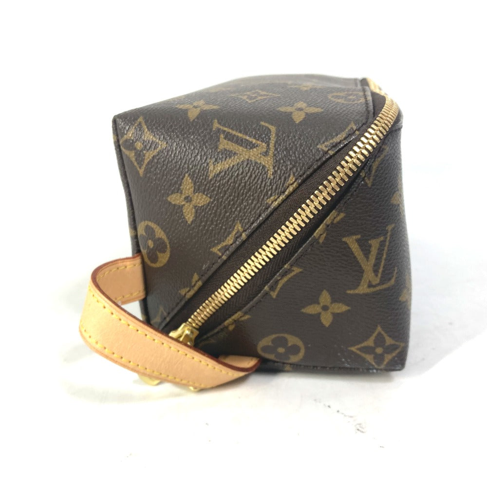 LOUIS VUITTON Pouch M47925 Monogram canvas Brown 6-piece set Monogram shoe maintenance set mens Used Authentic