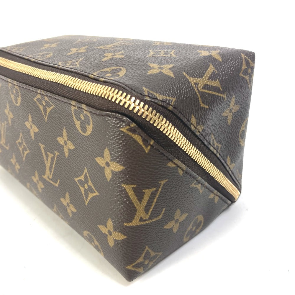 LOUIS VUITTON Pouch M47925 Monogram canvas Brown 6-piece set Monogram shoe maintenance set mens Used Authentic
